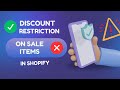 How to Block Discounts for Specific Items in Shopify | Cart Lock | KlinKode