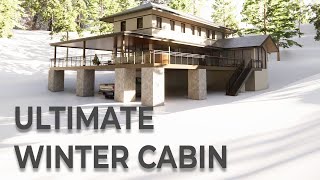 Dream Winter Cabin | Architect Designs Cabin from Sketch to Render