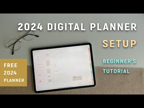 My 2024 Digital Planner Setup | FREE 2024 Planner | Plan with me - Tutorial