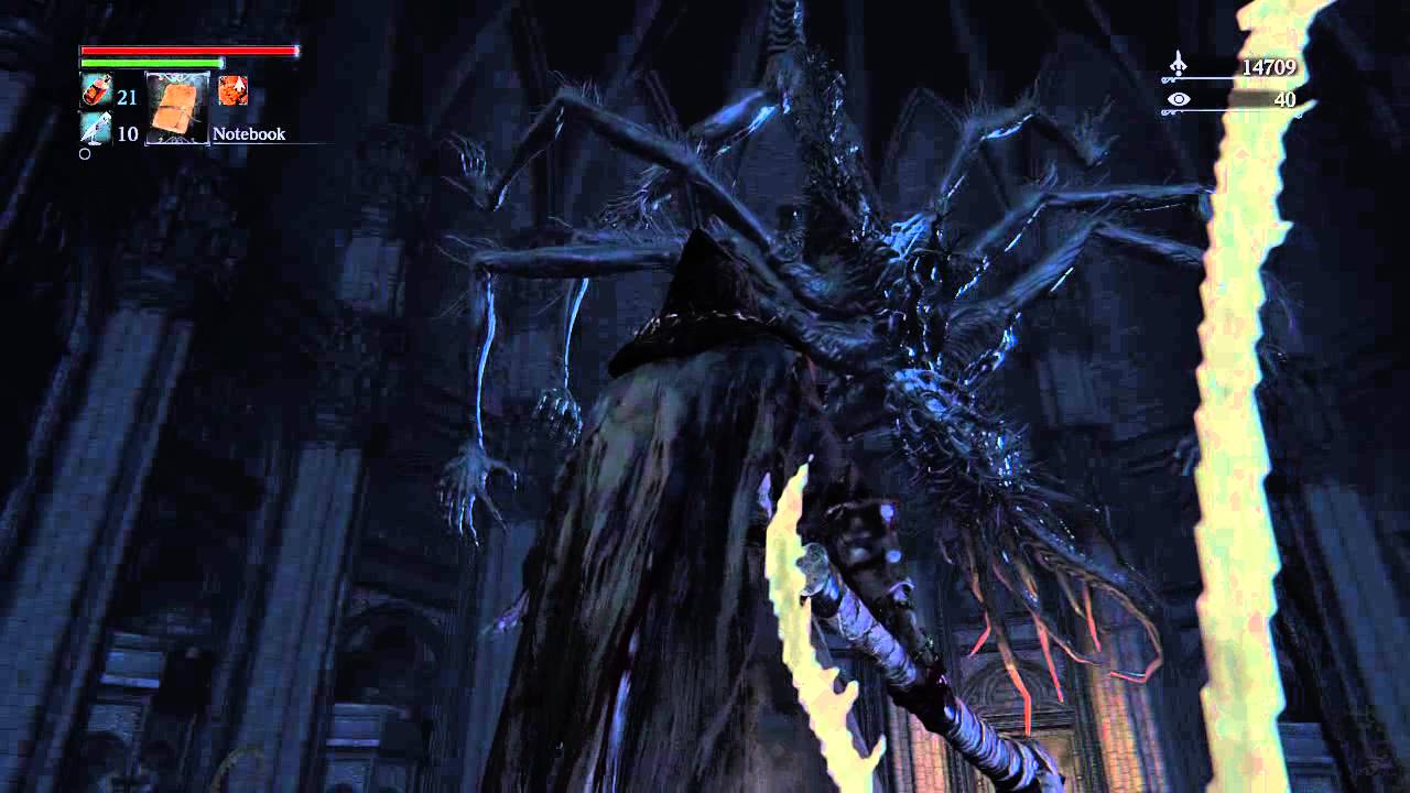 Bloodborne giant spider thing YouTube