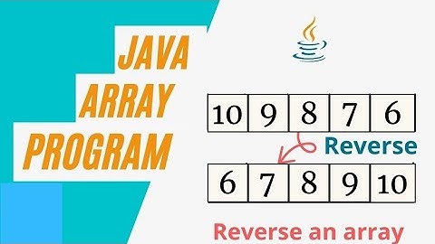 Java program to print array elements in reverse order