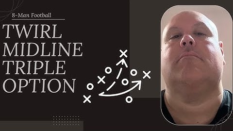 8-Man Football: Running Twirl Midline Triple Option v. 3-4 Defense