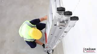 Drabina Aluminiowa 3-Elementowa Briks Pro - Niemiecki Tuv