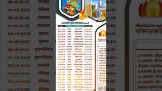 Ekadashi talika 2025 Bangladesh time #ekadashi #shorts #ekadashi2025 Thumb