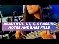 Beautiful 1, 5, 6, 4  passing notes and bass fills. So sweet when you use them this way...