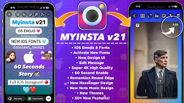 Full iOS Instagram 🤯 Reels Share Like iPhone | 60sec Story | iOS instagram on android | MYINSTA V21