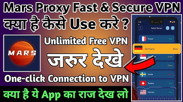 Mars Proxy Fast Secure VPN App kaise use kare || How to use Mars Proxy Fast Secure VPN App ||