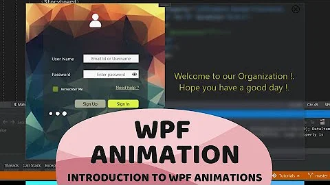 WPF : Introduction to Animations. (Double Animation)