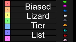 i rank lizards on dumb and random reasons