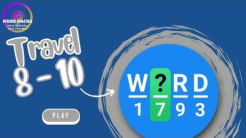 Figgerits: Travel (Level 8 - 10) Walkthrough 