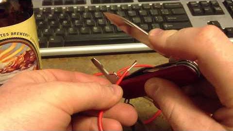 Swiss Army Knife Wire Stripper
