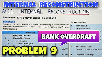 #11 Internal Reconstruction - Problem 9 - ICAI Illustration 8 - By Saheb Academy