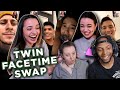 Reacting To Twin Swap Facetime Prank on Our Friends - Merrell Twins