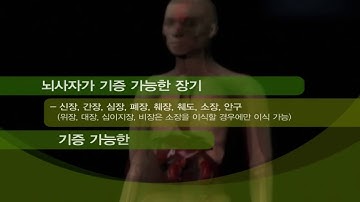 장기기증의 종류 뇌사시 기증