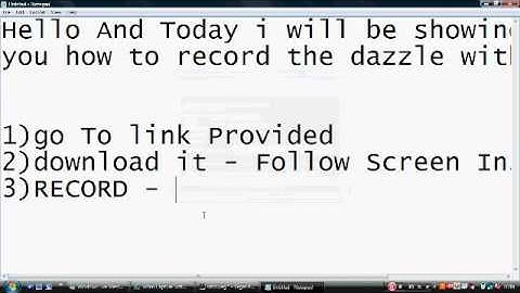 How To Record The Dazzle Without LAG!