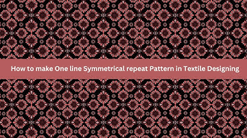 How to make One line Symmetrical repeat Pattern in Textile Designing | Photoshop Classes