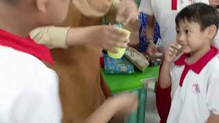 Nafi's Eid party and exchange gift with classmates and teacher Jam (kindergarten 2024)