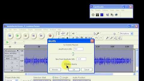 amplifying a file with Audacity