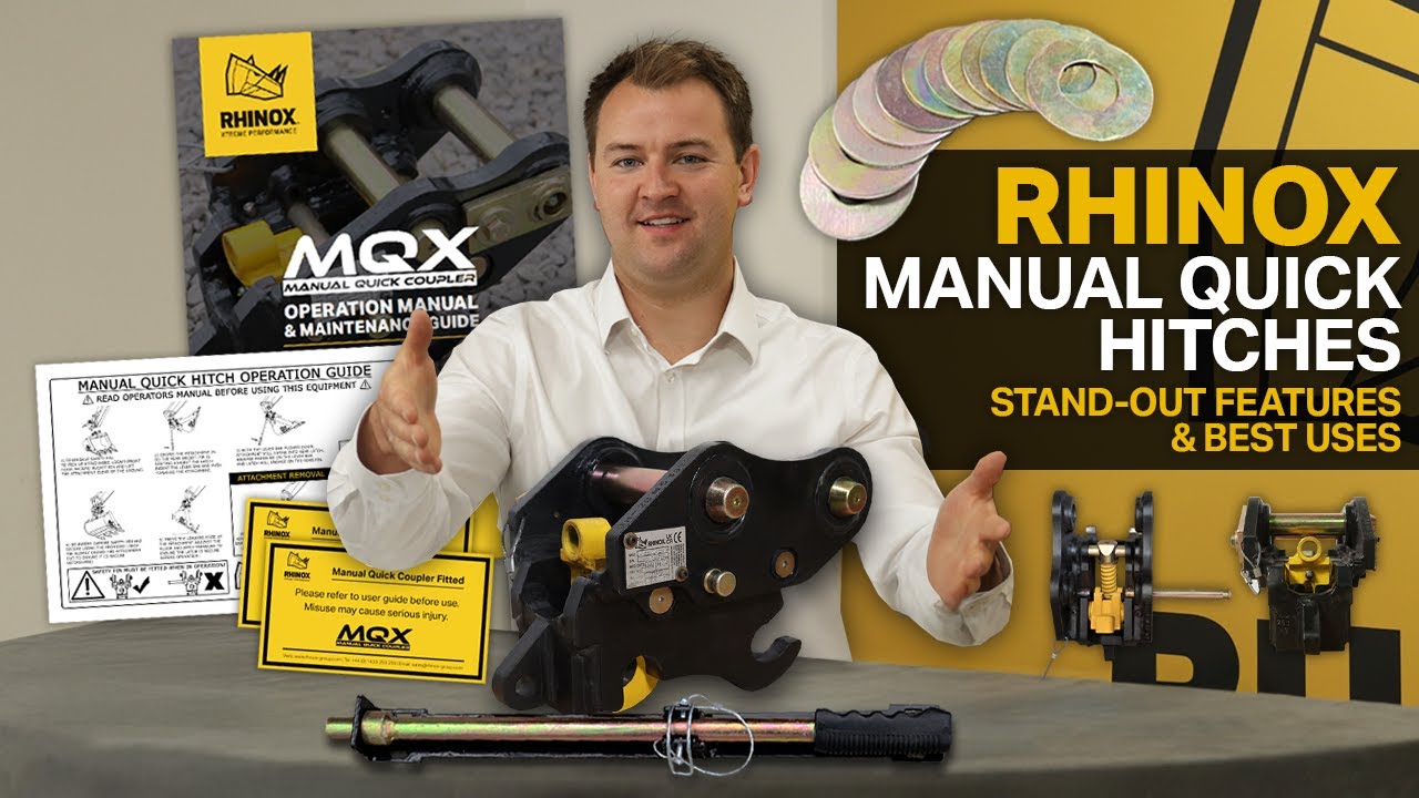 Manual Quick Hitch Couplers for Mini Excavators | Rhinox Group UK