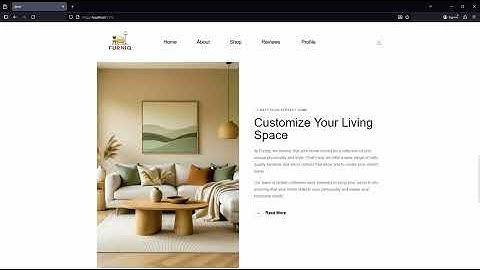 Modern Furniture Store Website | Full Project Explanation | React + Node.js