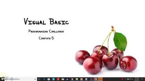 VB Program - Chapter 5