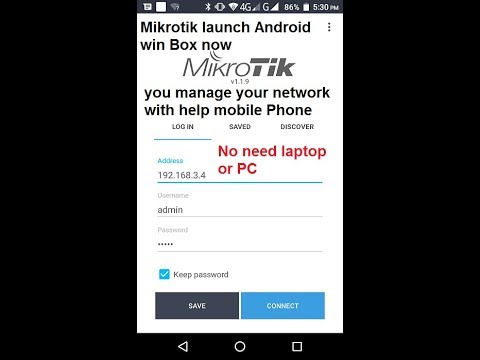 Configure MikroTik Routers from your phone using mikrotik android App