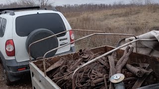 НАШЛИ КУЧУ МЕТАЛЛА ПО СВОИМ ЖЕ СЛЕДАМ.... ТАКОЕ НЕЛЬЗЯ ОСТАВЛЯТЬ.