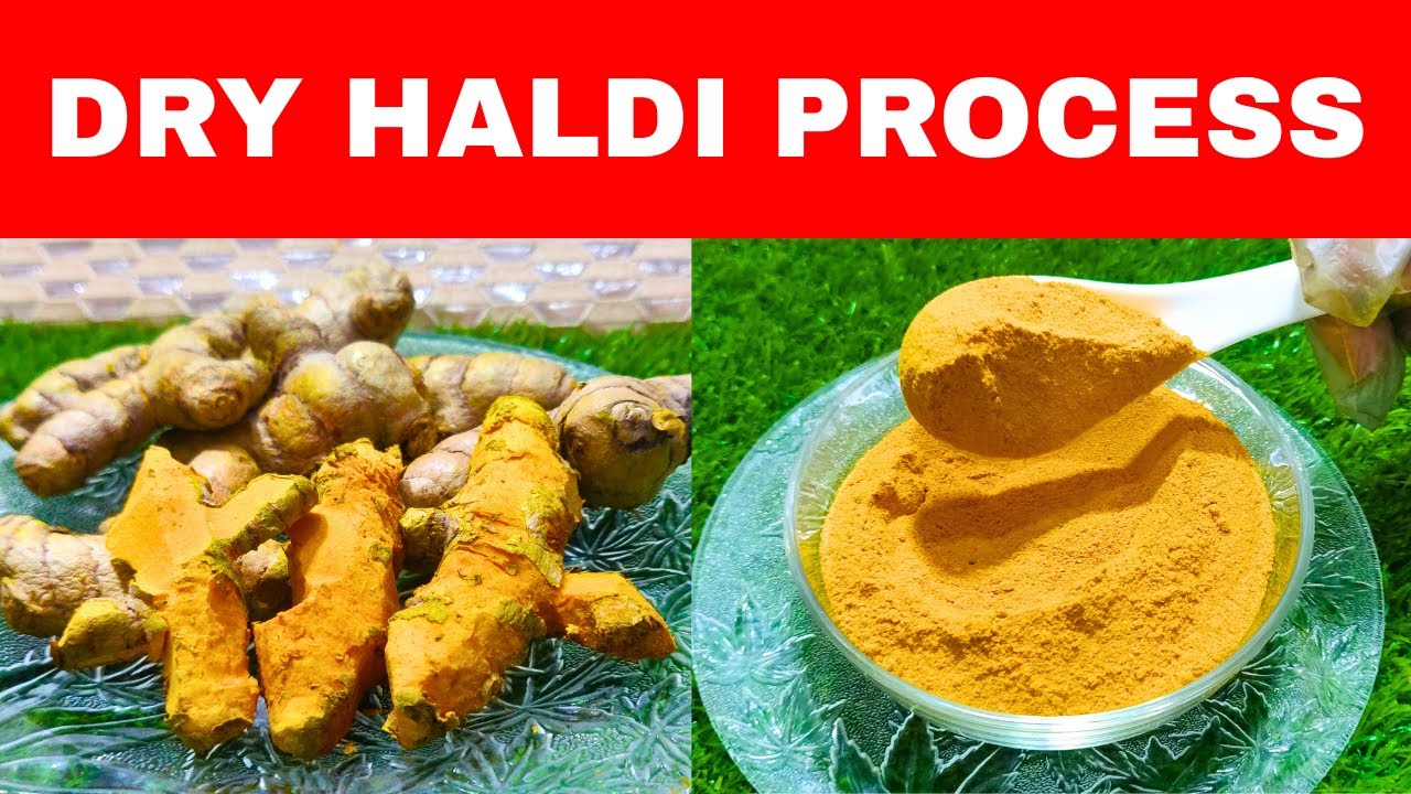 Haldi Sukhane ka tarika | Dry Haldi ka Powder Kaise banaye | Dry ...
