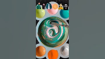 Guess the mixed color of Squid Game 2 part106 #colormixing #satisfying #asmr #squidgame2