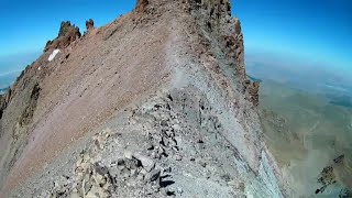 Erciyes Dağı buzul çanağından büyük zirveye geçiş
