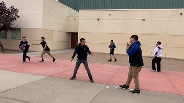 Bully gets knocked out by Nerd!!