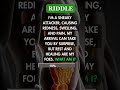Riddle Me Healthy #shots #riddles  #health