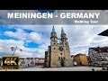 🇩🇪 Meiningen GERMANY -  4K City Walking Tour