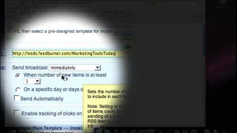 Blog Broadcasting - Aweber Tutorial