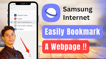 How to Bookmark A Webpage in Samsung Internet Browser On Android