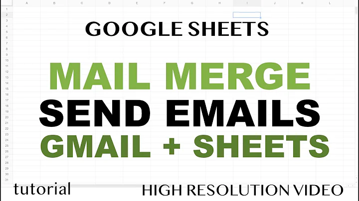 Send Mail Merge Emails using Gmail & Google Sheets