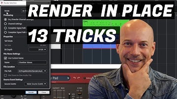 Render in place (Cubase) - 13 tricks