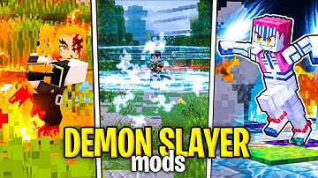 TOP 3 NEW DEMON SLAYER MODS FOR MINECRAFT PE 1.21 🔥