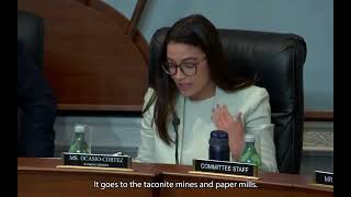 Rep. AOC on Mining in Boundary Waters