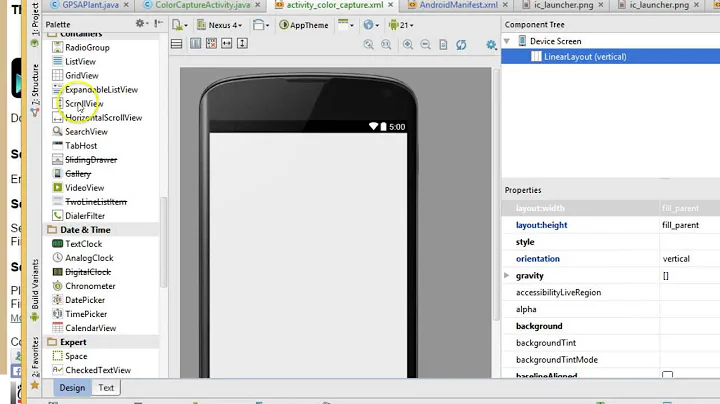GridView, ImageView, nested LinearLayout in Android Studio