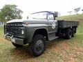 Caminhão Militar Ford F600 6x6 perkins diesel - Teste on-road