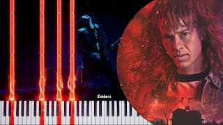 Stranger Things Season 4 - Master Of Puppets (Eddie Song) Metallica - Piano Synthesia Tutorial