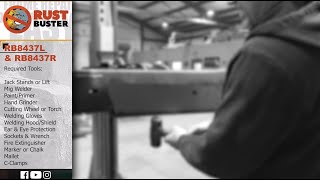 RB8437L &amp; RB8437R - 2001 - 2007 Toyota Sequoia Center Frame Section Installation Guide