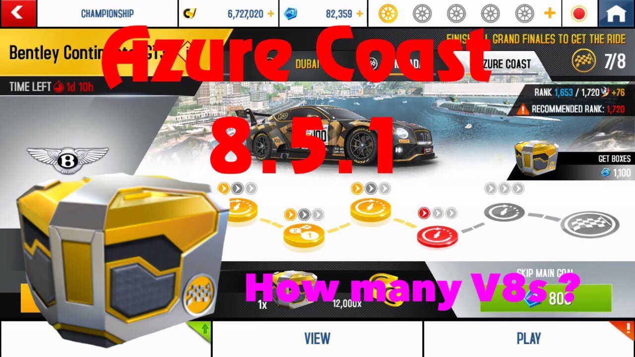 Asphalt 8 Bentley Continental Gt3 Championship Azure