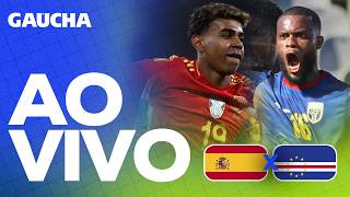 AO VIVO: ESPANHA x CABO VERDE | GRUPO H - COPA DO MUNDO | 15/06/2026