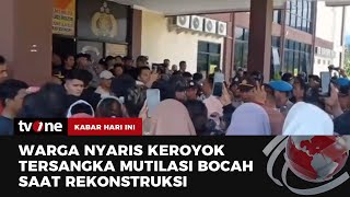 Rekonstruksi Kasus Mutilasi Bocah, Warga Emosi Nyaris Keroyok Tersangka | Kabar Hari Ini tvOne