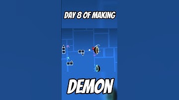 day 8 of making a demon in geometrydash #geometrydash #gd #gmd #gddemon #demon #like #feed #shorts
