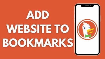 How To Add The Website To The Bookmark On DuckDuckGo Browser