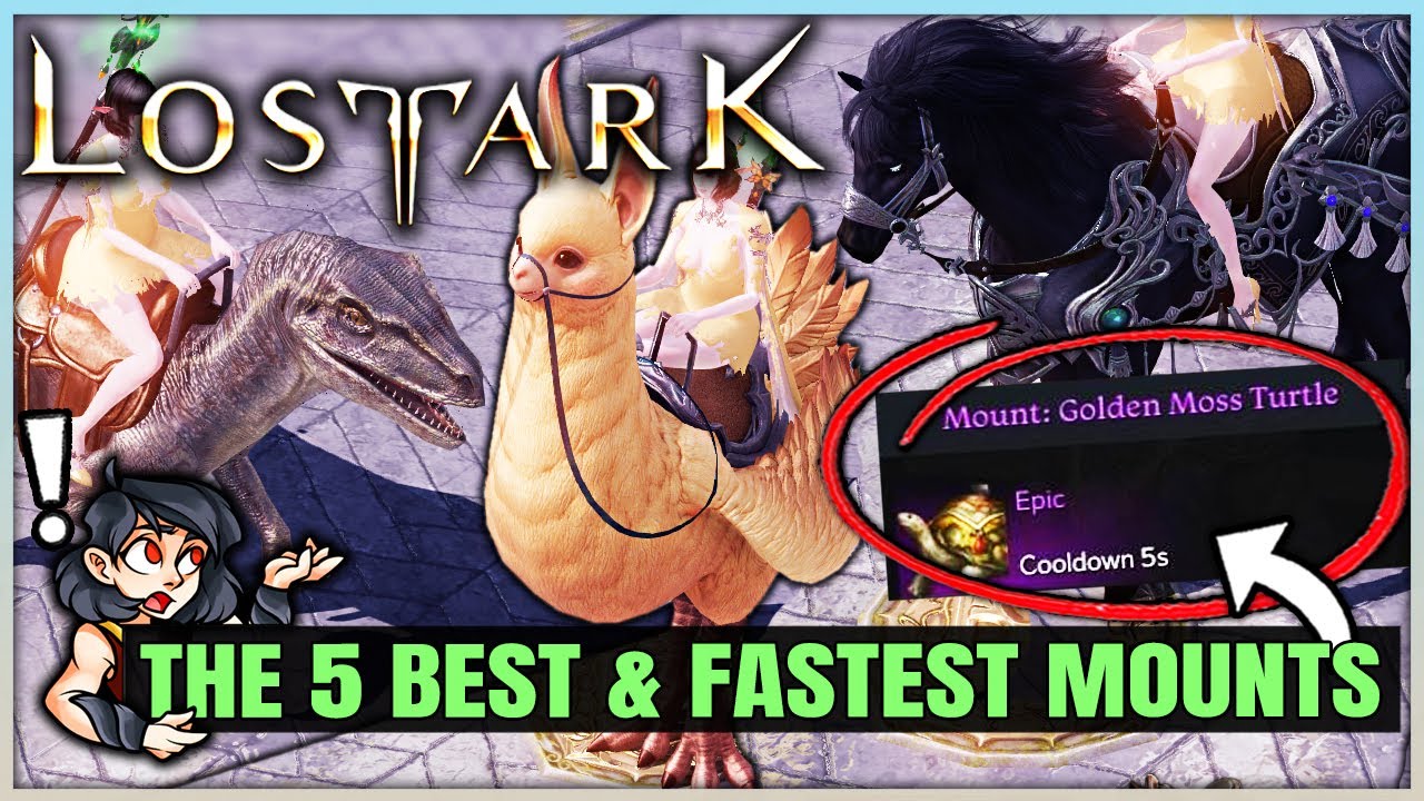 How to Get 5 Lost Ark Mounts Easy & Fast - Lost Ark Mount Guide! (Golden Tortoise - Chamkuri & More)