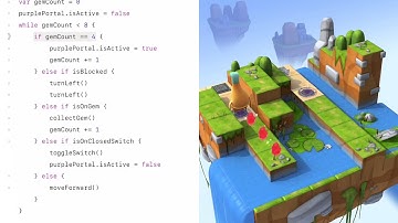 Swift Playgrounds - Portal On and Off - Solution